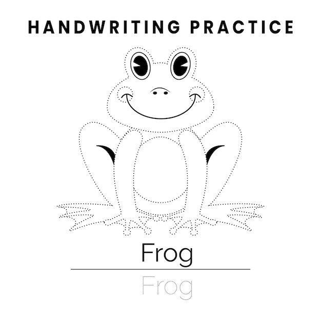 Handwriting practice for kids