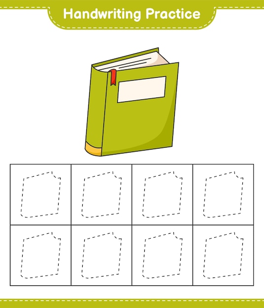 필기 연습 책 교육용 어린이 게임 인쇄용 워크 시트의 선 추적
