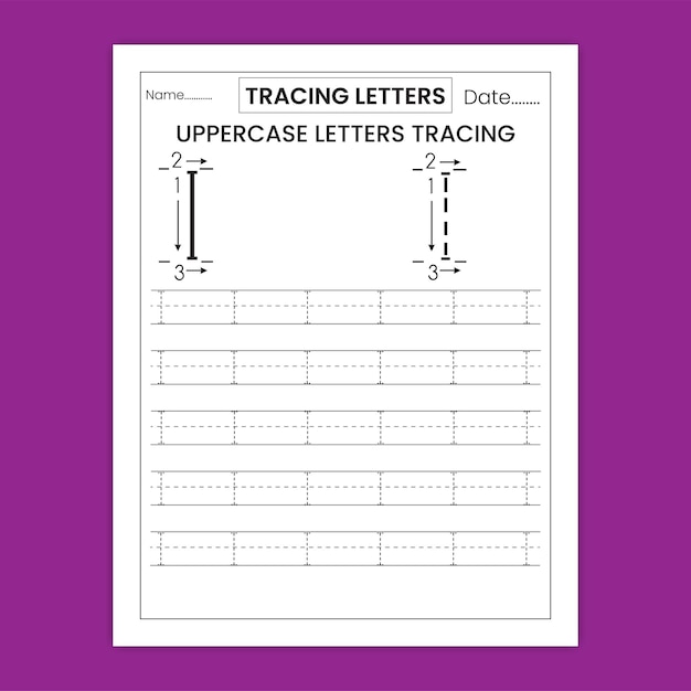 handwriting tracing worksheet