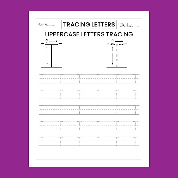 handwriting tracing worksheet