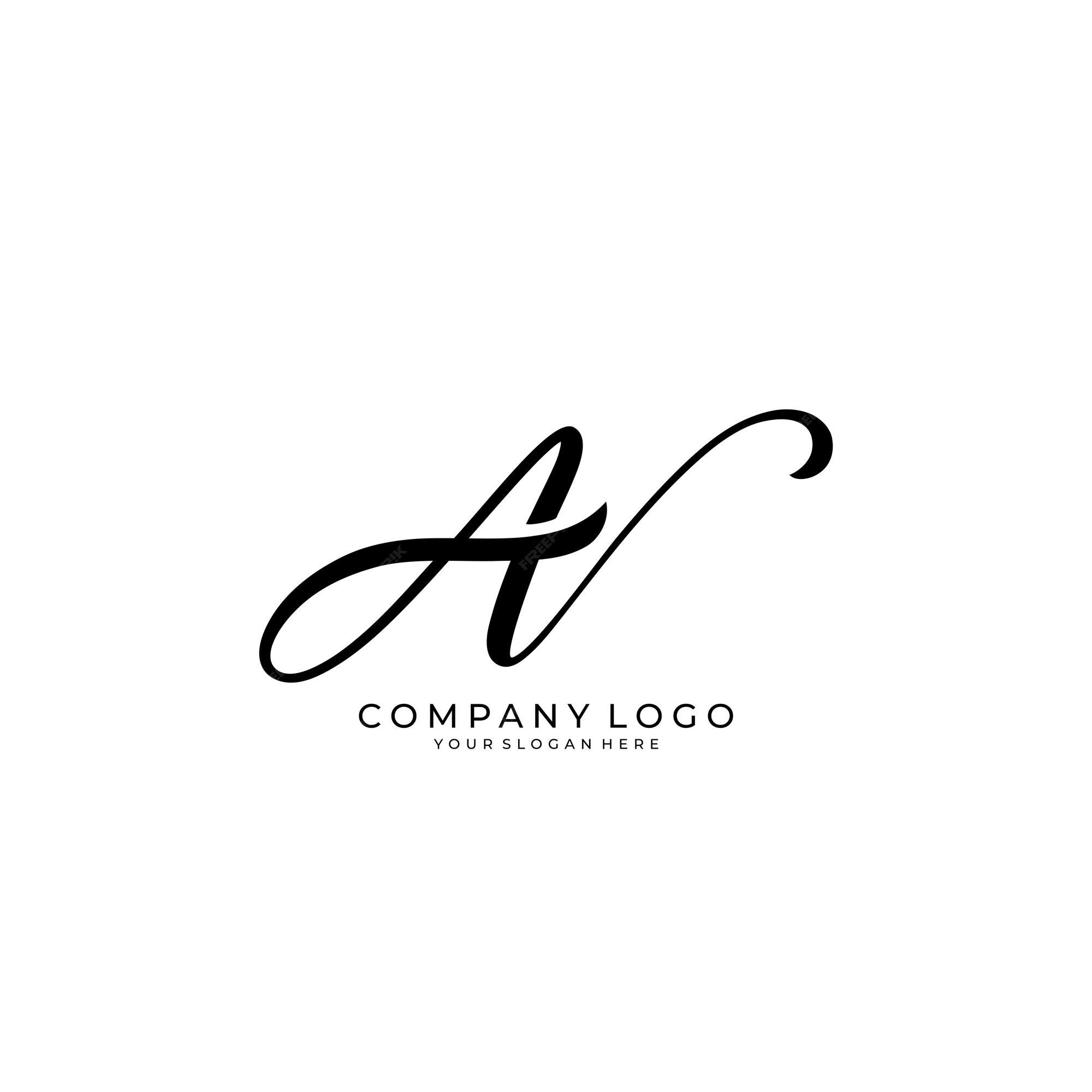 Premium Vector | Handwritten av letter logo simple signature vector