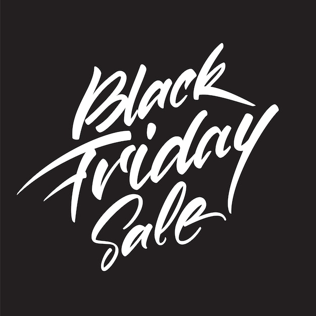   handwritten lettering composition of Black Friday Sale