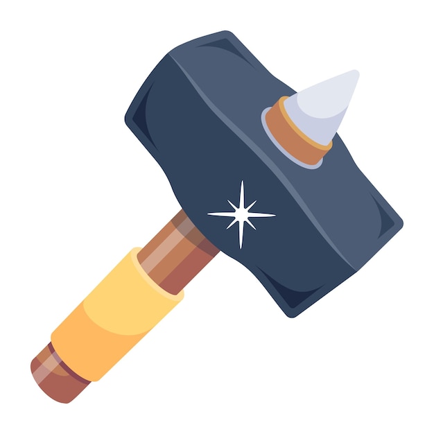 Vector a handy 2d icon of sledge hammer