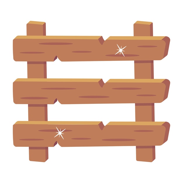 A handy flat icon of animal fence