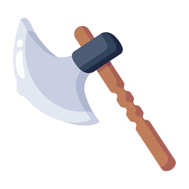 A handy flat icon of axe