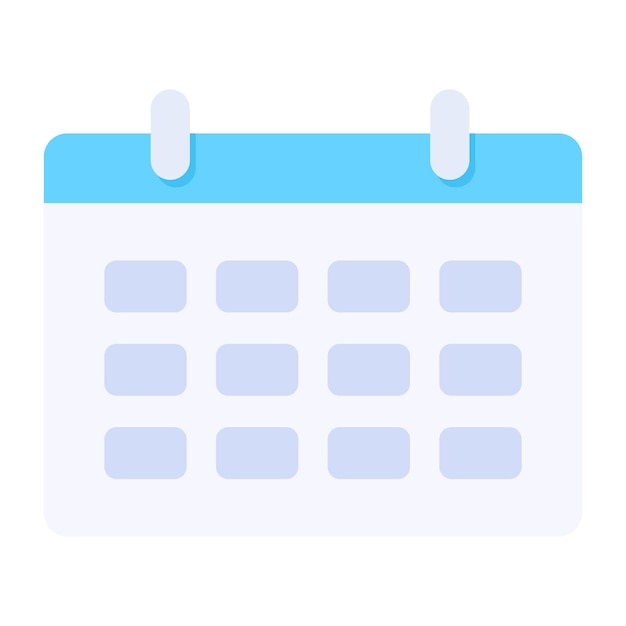 A handy flat icon of calendar