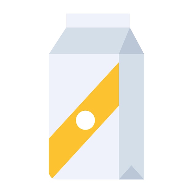 A handy flat icon of juice pack 