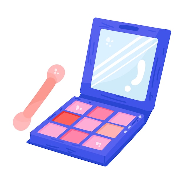 A handy flat sticker of eyeshadow kit