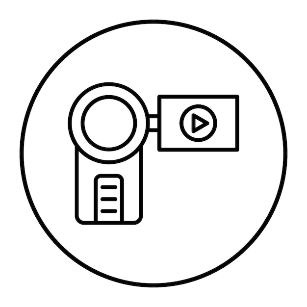 Handycam vector icoon Kan worden gebruikt voor communicatie en media iconen
