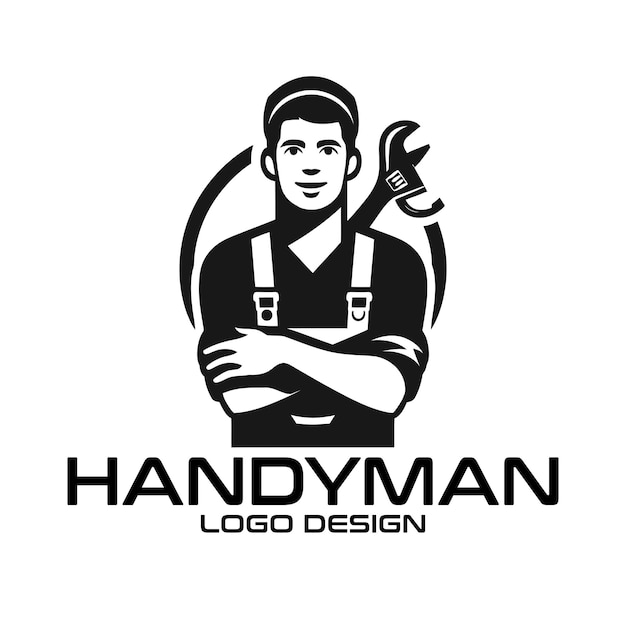 Вектор Дизайн логотипа handyman vector