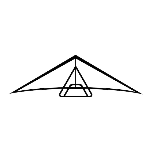 Hang gliding icon