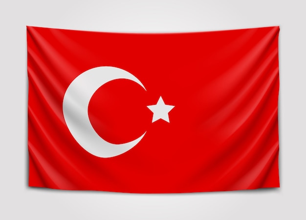 Hangende vlag van Turkije