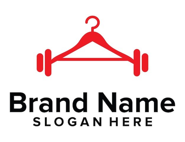 Hanger gym logo vector sjabloon