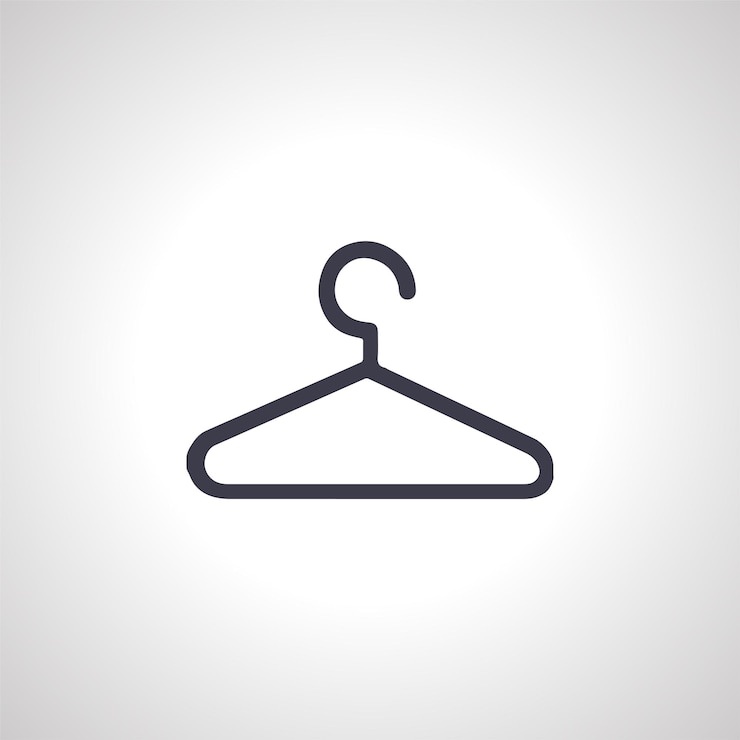 Vector hanger icon cloth hanger icon