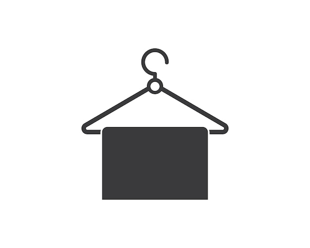 Vector hanger logo icon vector illustration design