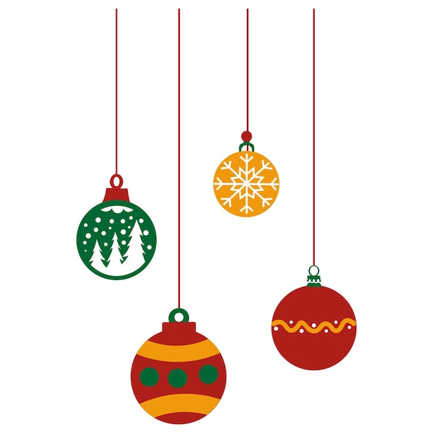 hanging christmas balls ornament