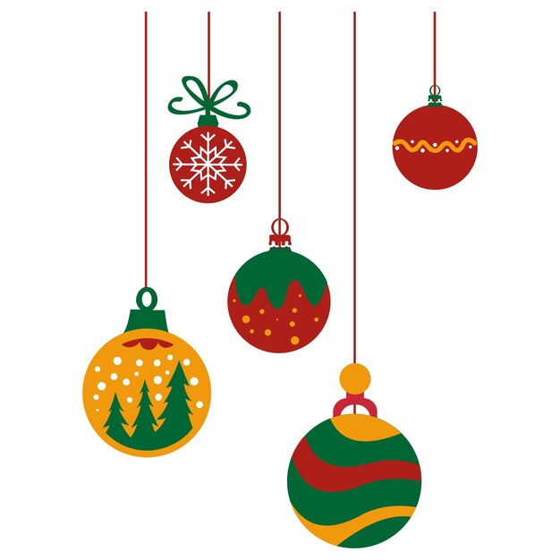 hanging christmas balls ornament