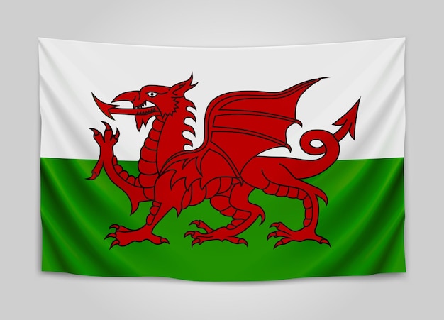Подвешенный флаг Уэльса