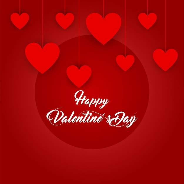 Висячие сердечки на День святого Валентина
