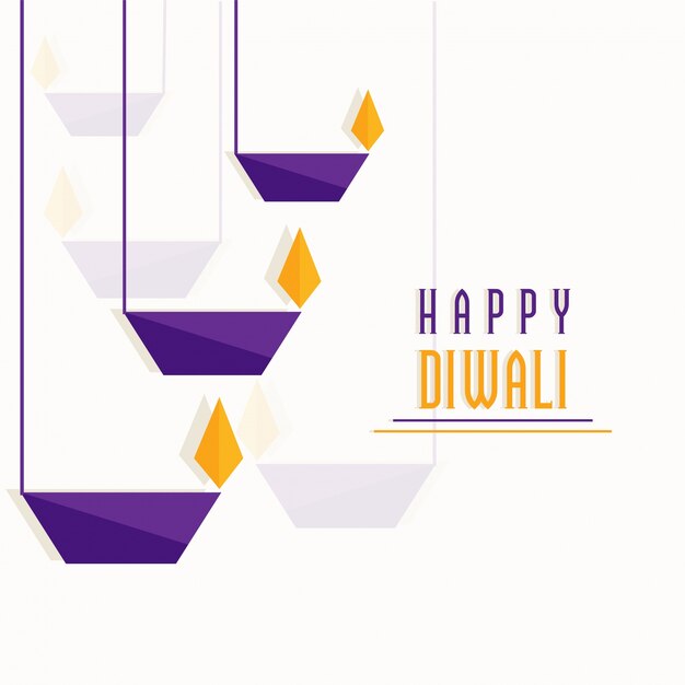 Подвешивание бумажных ламп oillit, концепция праздника happy diwali.