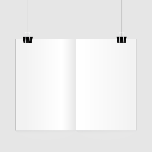 Hanging paper poster