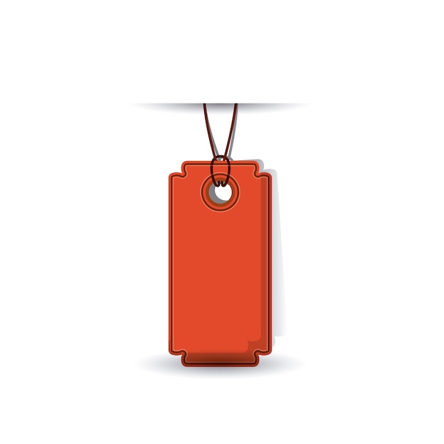 Vector hanging tag icon. price offer discount and market design. isolated design. vector illustration