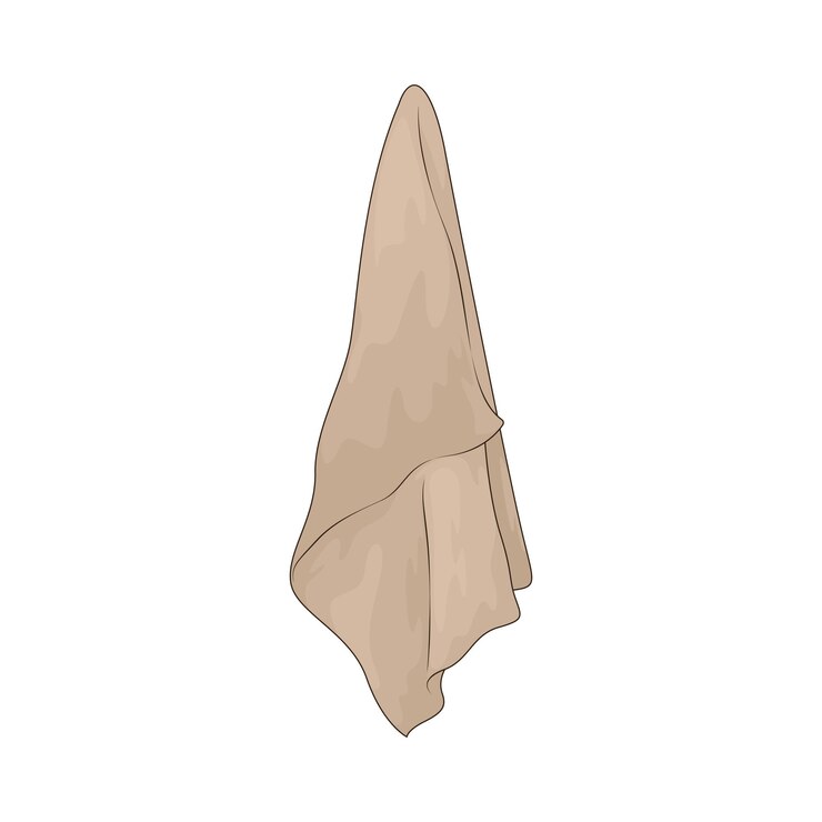 Vector hanging towel