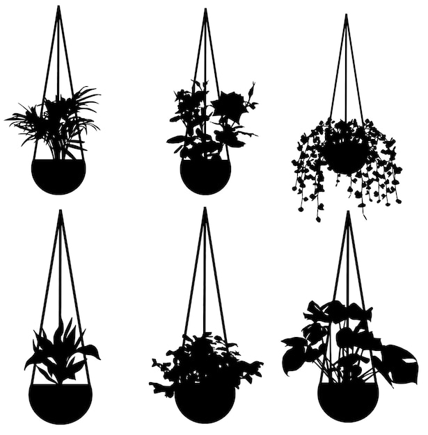 Hangplanten Silhouette Pack