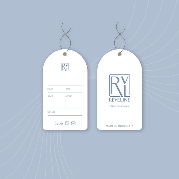 Vector hangtag design vector