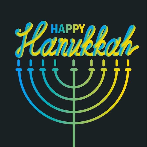 Hanukkah Greeting Banner