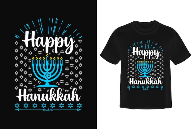 Design della maglietta di hanukkah