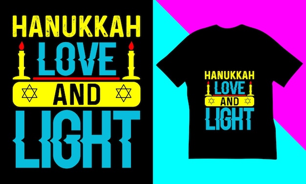 Disegno della maglietta di hanukkah