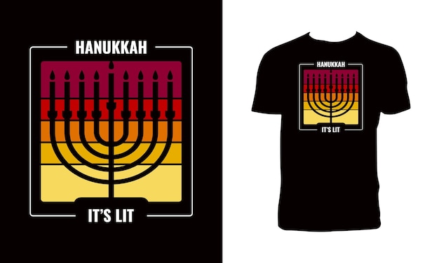 Hanukkah Vector T Shirt Design