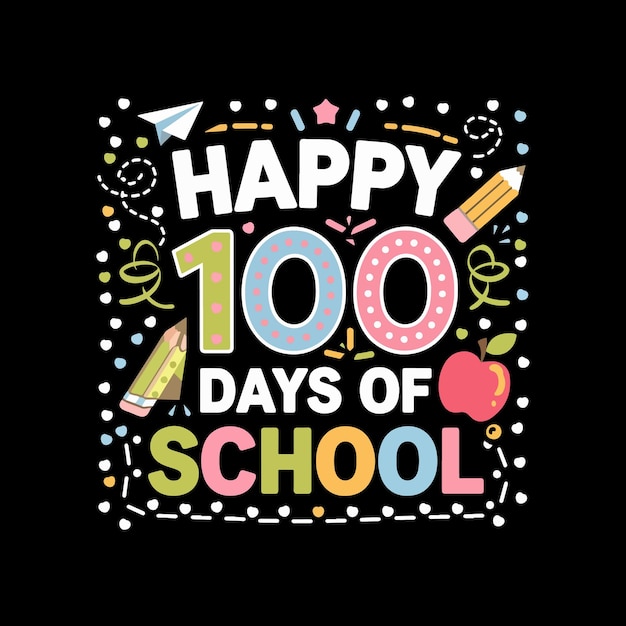 학교 티셔츠 디자인의 행복한 100일