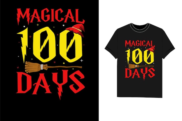 Happy 100th day of school t shirt design vector Tshirt