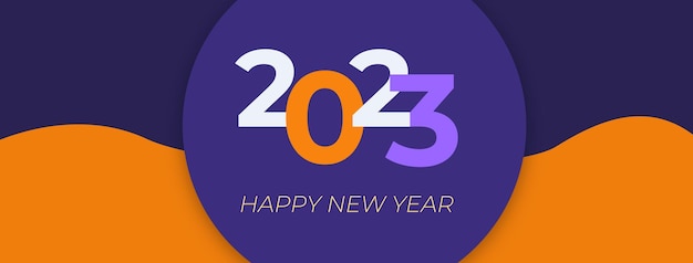 Happy 2023 new year sporty banner