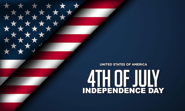 Happy 4 juli USA Independence Day achtergrondontwerp