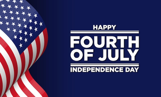 Happy 4 juli USA Independence Day achtergrondontwerp