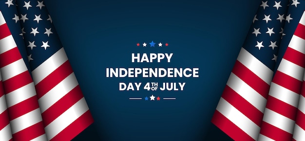 Happy 4 juli USA Independence Day wenskaart