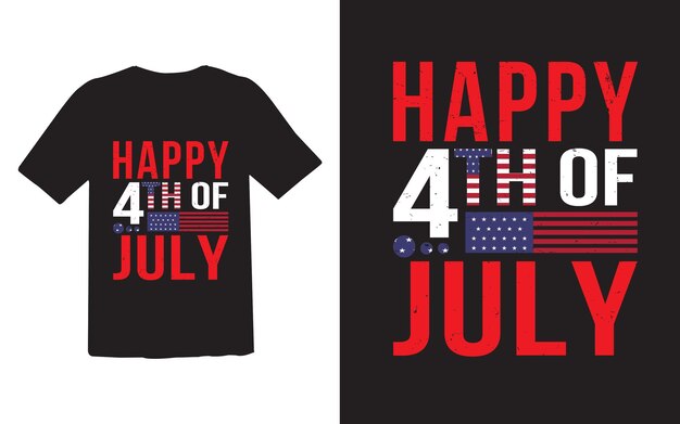 7月4日 独立記念のTシャツデザイン