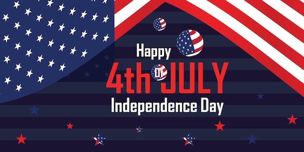 Buon 4 luglio festa dell'indipendenza usa del 4 luglio