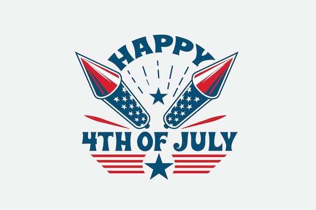 happy 4th of july SVG DESIGN