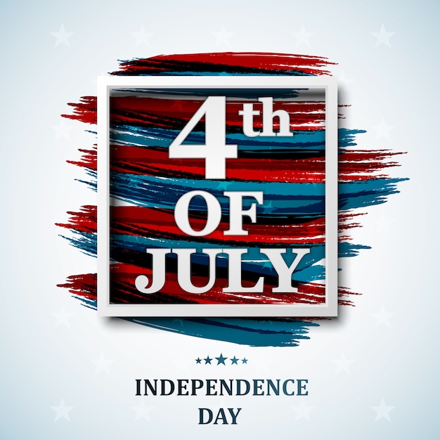 Happy 4th of July, USA Independence Day. Vier juli