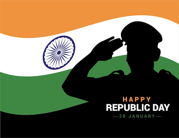 Vector happy 75th republic day of india vector template illustration design