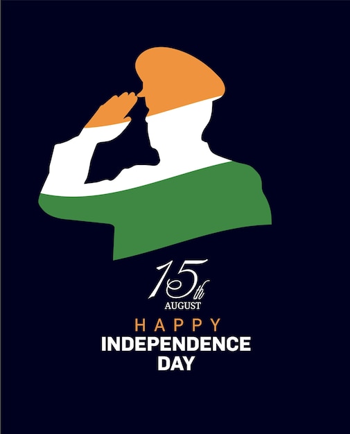 Happy 76th independence day of India vector Template Illustration design