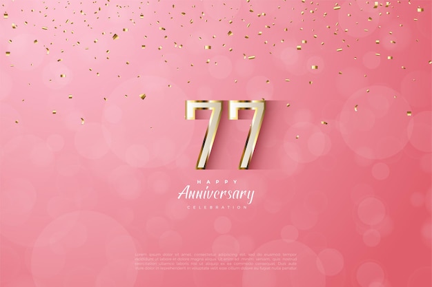 Felice 77 ° anniversario