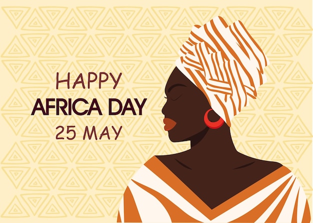 Happy Africa day illustaration vector