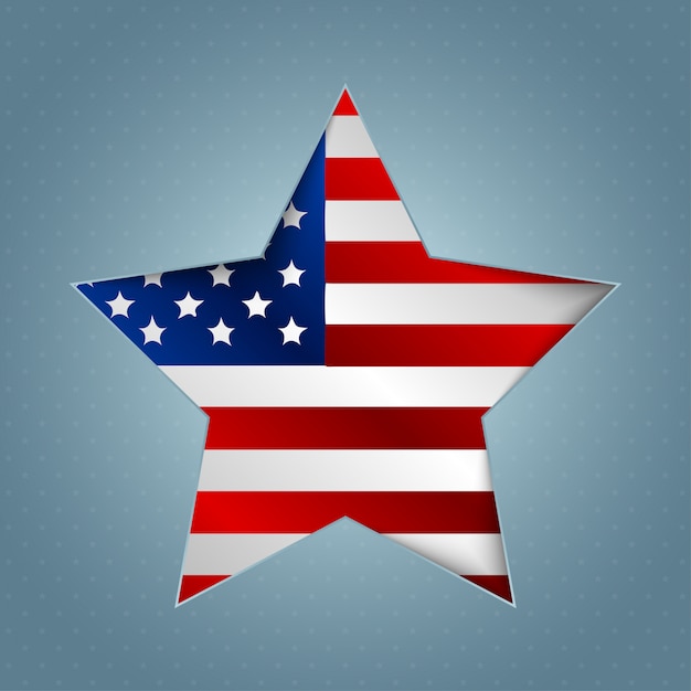 Vector happy america independence day background illustration