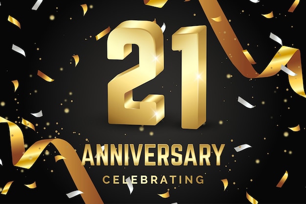 행복한 기념일 축하 배너