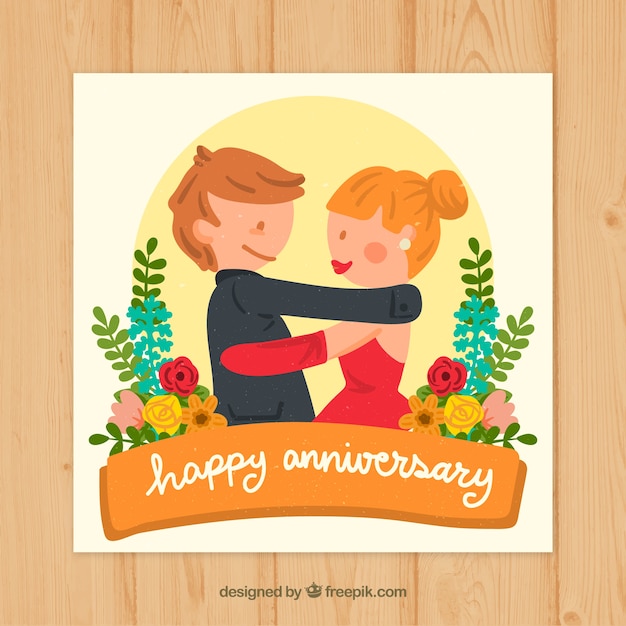 Buon anniversario coppia cute